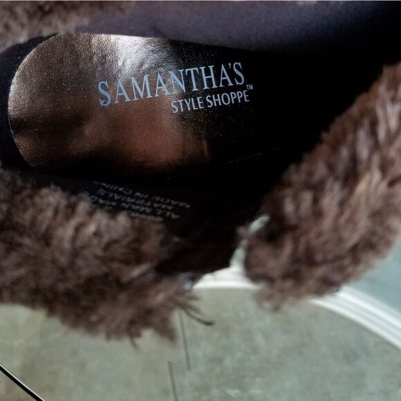 👢 Brown furred ankle boots - Picture 4 of 6